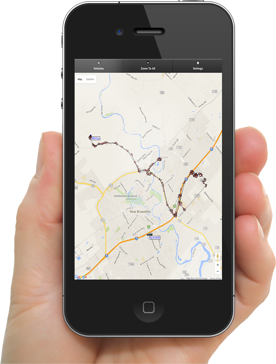 Rastrac GPS Tracking on Mobile